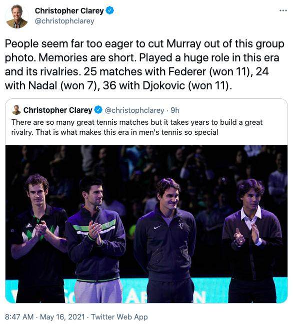 世界杯直播入口合集-张奔斗：穆雷又退出了，穆雷一定还会回来